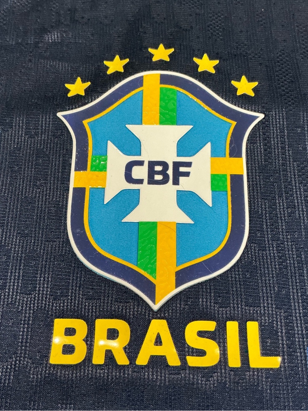 Jordan Brazil Vini Jr 10 Soccer Jersey Blue Aero-Fit 2026 World Cup Patch XL - Picture 3 of 9